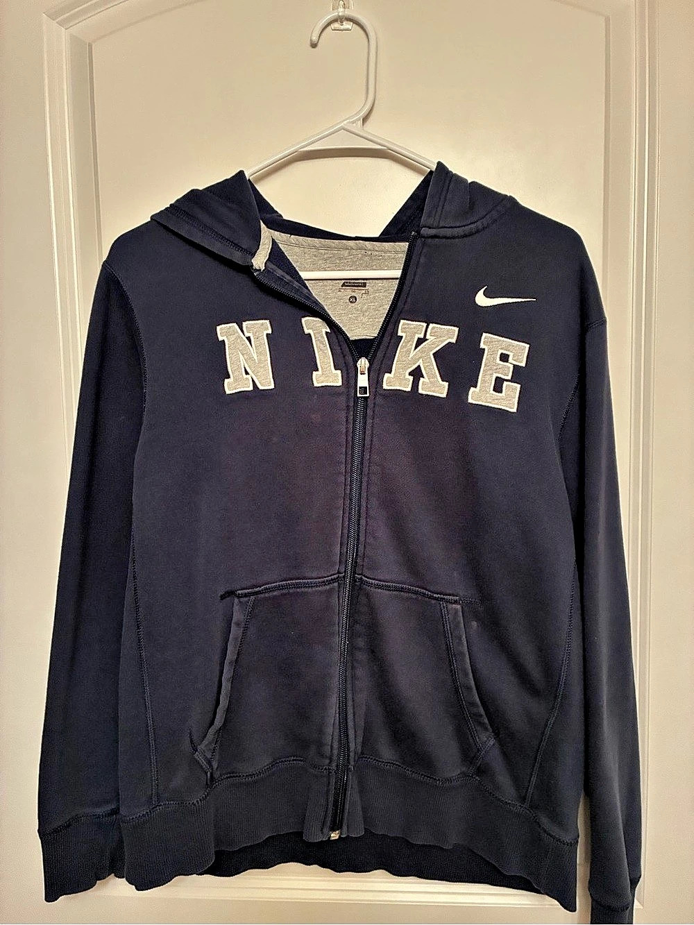 Nike Navy Blue Zip Hoodie Size XL